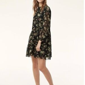 Aritzia Wilfred Lamare Floral Dress Large MULL EIN/APPLE
BUTTER Prairie …